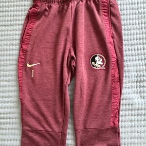 Nike Kids Burgundy Sweatpants with Logo